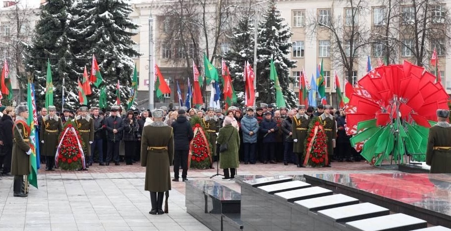 Митинг, посвящённый 81-й годовщине освобождения города Гомеля